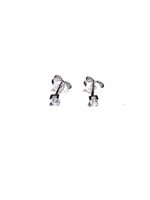 Orecchini Stocco Gioielli in Oro bianco Zircone ORS 82 - ORS 82